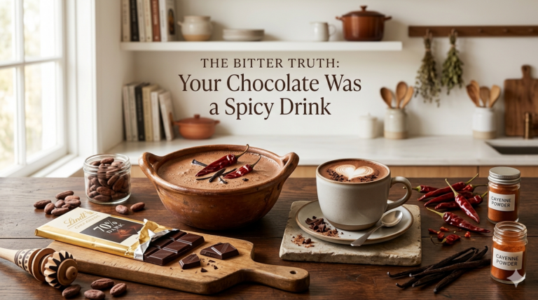 Imagine editoriala pentru From Spicy Water to Sweet Treats: The Fascinating History of Chocolate, publicata pe blogul romanesc Kepoli.