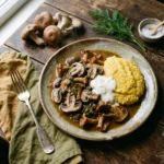Fotografie culinara pentru Tocăniță de ciuperci care nu lasă apă în farfurie, publicata pe Kepoli.
