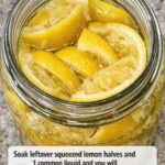 Soak Leftover Lemon Halves in White Vinegar for a Powerful Natural Cleaner