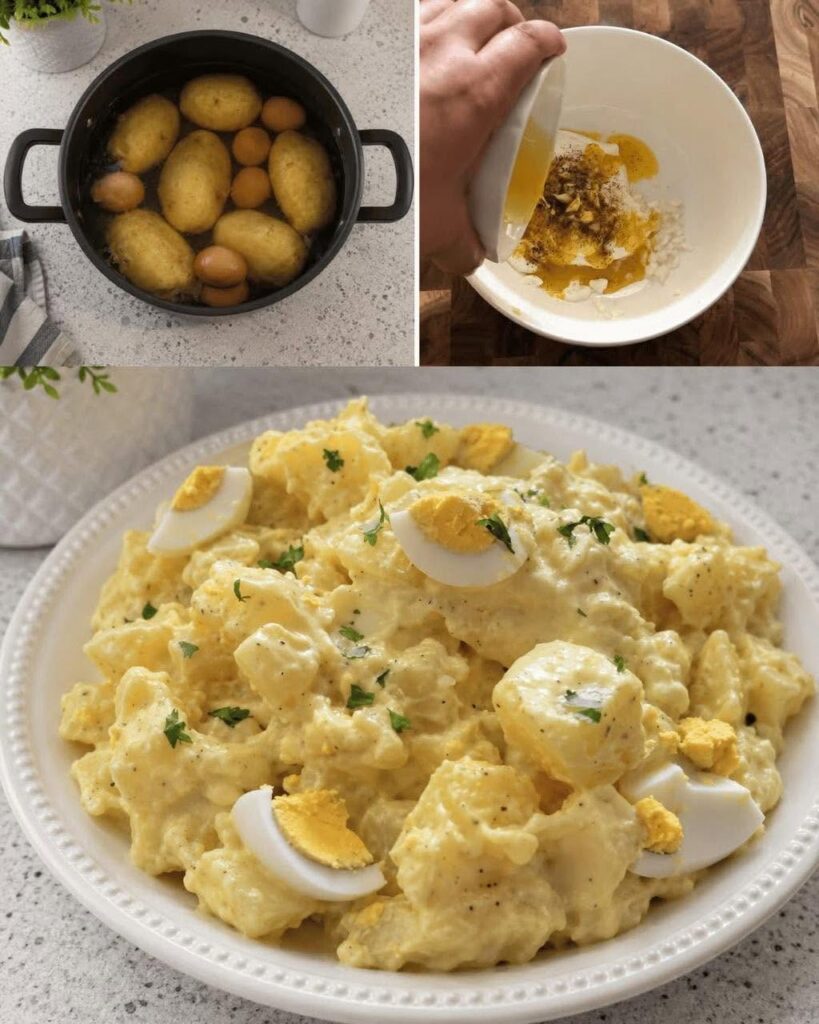 Salade de Pommes de Terre Crémeuse aux Œufs : Le Grand Classique Familial qui Fait Toujours l’Unanimité