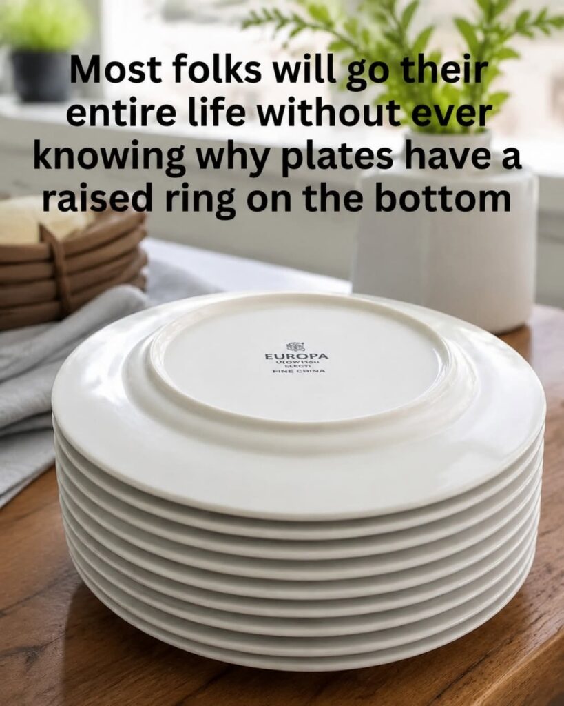 Why Plates Have That Ring on the Bottom (And Why It Actually Matters More Than You Think)