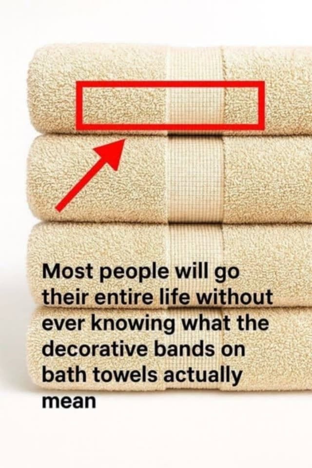 The Hidden Purpose of the Decorative Band on Bath Towels