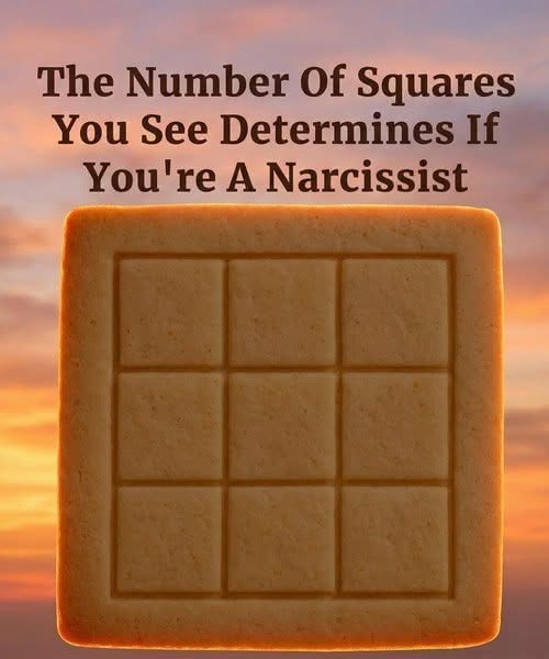 The Number Of Squares You See Determines If You’re A Narcissist