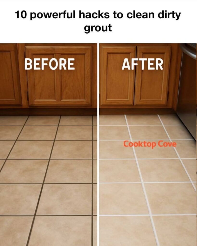 10 powerful hacks to clean dirty grout
