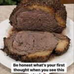 crusted roast beef steak