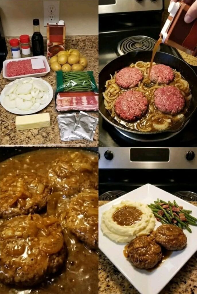 SMOTHERED HAMBURGER STEAK