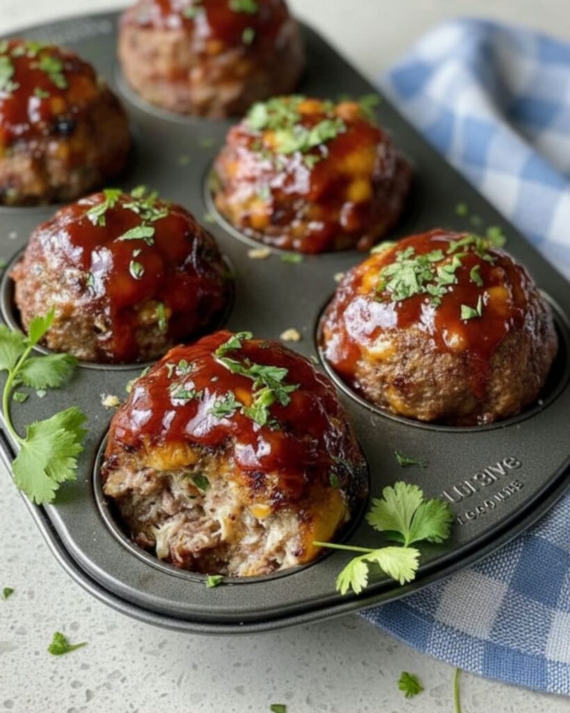 Cheesy Stuffed Meatloaf Bites: Little Bundles of Comfort
