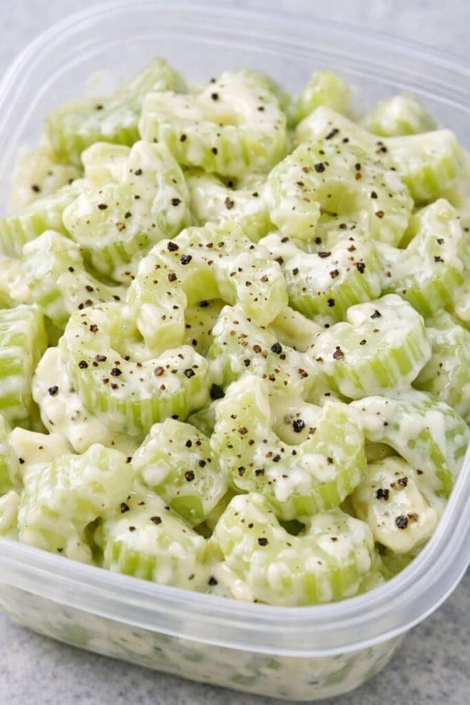 Creamy Celery Salad (Easy 4-Ingredient Classic Side Dish)…