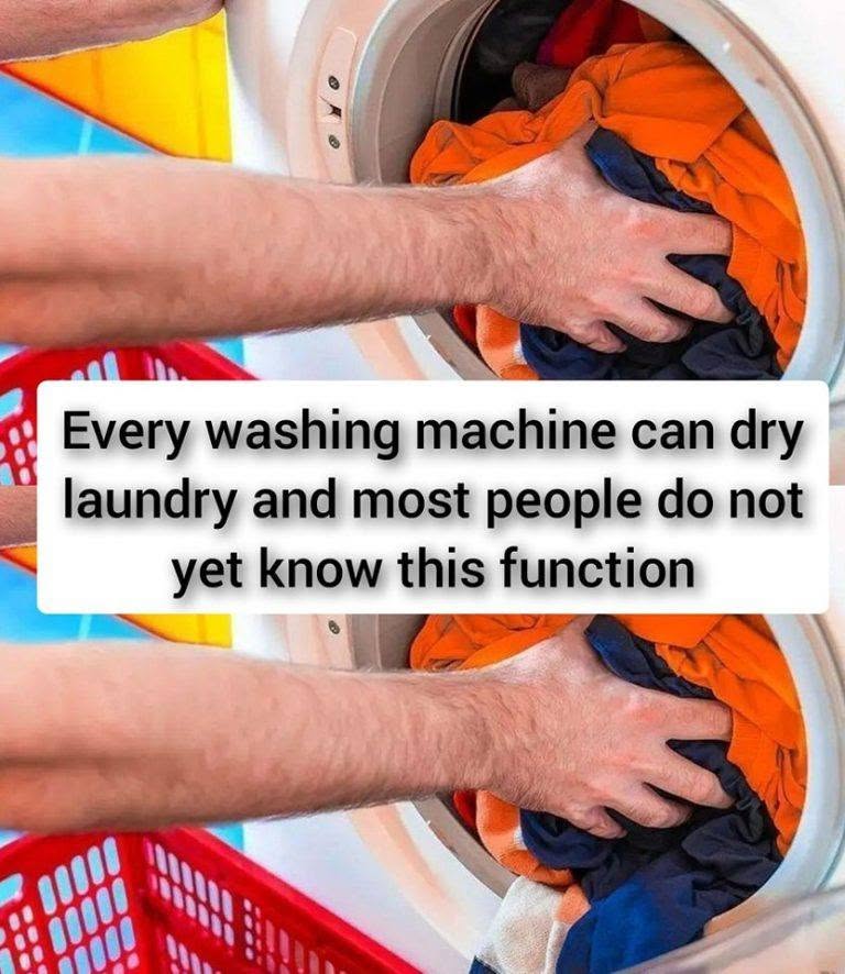 Every washing machine can dry laundry and most people do not yet know this function