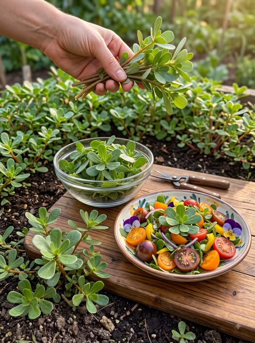 How to Pick Purslane for Eating