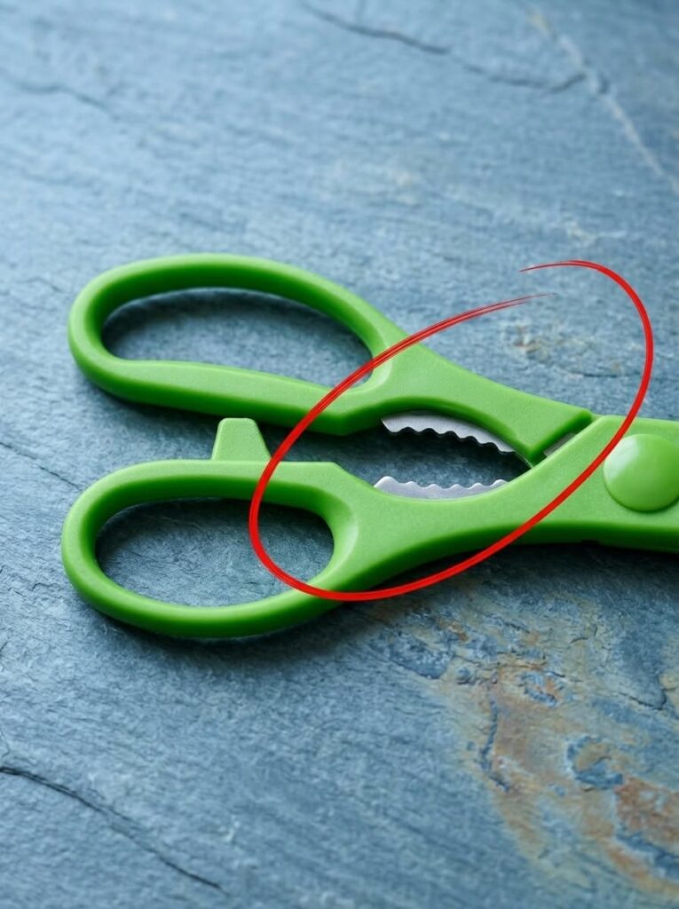 What Is That Weird Serrated Part on Kitchen Scissors For? (You’re Ignoring a Brilliant Tool) 👇 Find out what it’s really for