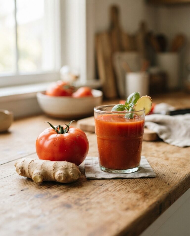 A Fresh Tomato-and-Ginger Drink Worth Sipping