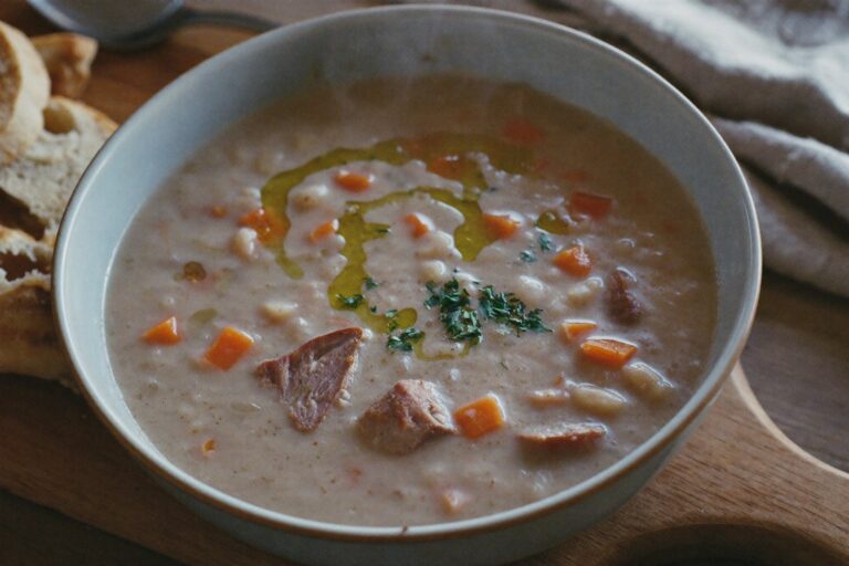 Hearty Bean Soup with Smoked Meat