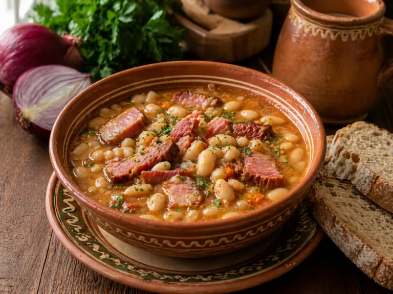 Hearty Bean Soup with Smoked Meat