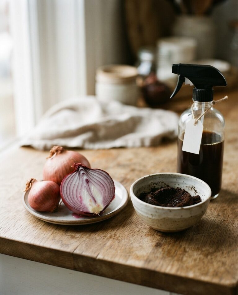 Onion Peel and Clove Hair Rinse for Fuller-Looking Hair