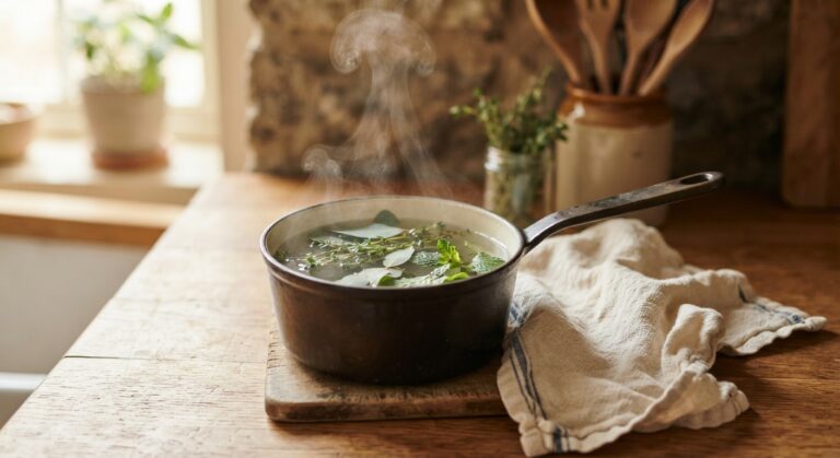 Herbal Steam Inhalation for a Stuffy Head and Chest