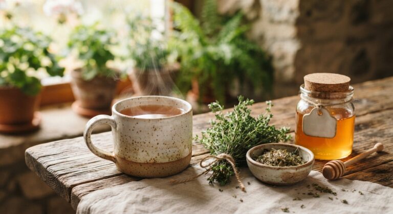 Strong Thyme Tea: A Traditional Cough Comfort