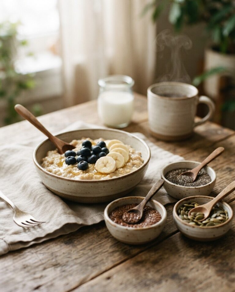 Chia, Flax, and Pumpkin Seeds for Breakfast