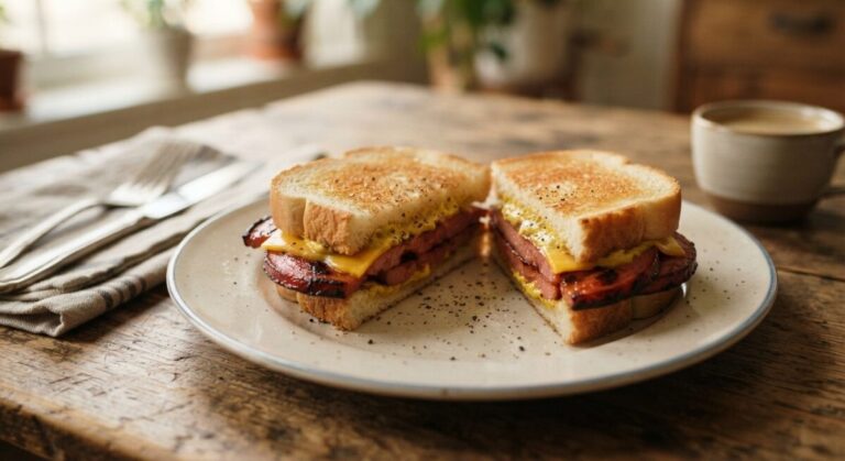 Old-Fashioned Fried Bologna Sandwich, Depression Style