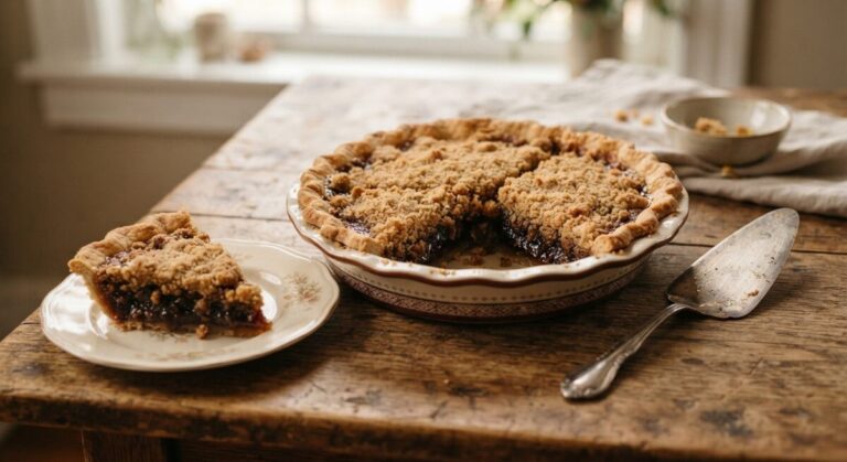 Old-Fashioned Shoofly Pie with Molasses Crumb Topping