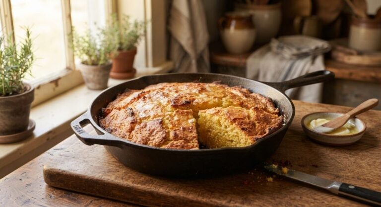 Old-Fashioned Skillet Cornbread