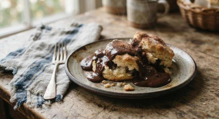 Old-Fashioned Southern Chocolate Gravy and Biscuits