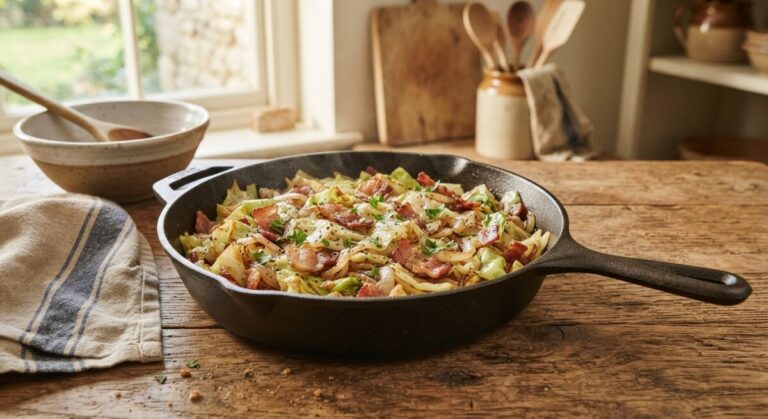 Southern Fried Cabbage with Bacon